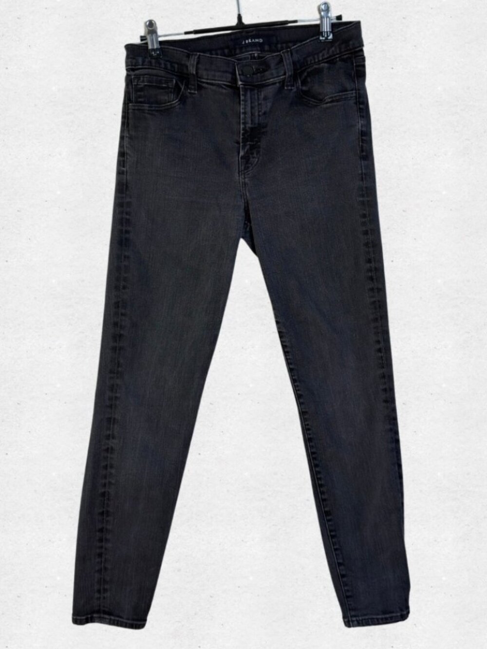 J Brand Black Capri Midrise Vanity Denim Skinny Jeans Size 28 Goth Minimalist